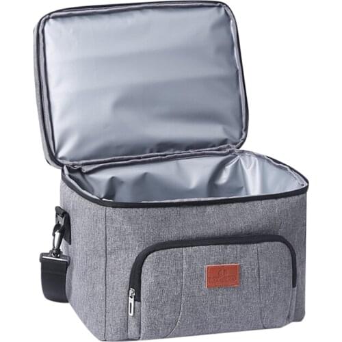 Outdoor Double-layer Picnic Bag Waterproof Oxford Thermal Insulation Ice Bag Cold Storage Bag Outdoor Camping Meal Bag