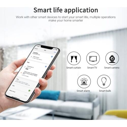 Tuya Smart Motion Sensor Smart Human Body Infrared Sensor Movement Wireless Wifi Built In Battery Home Security System Anti-thef