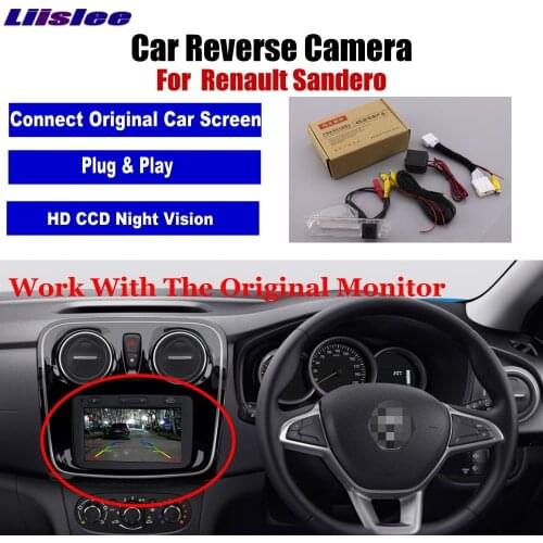 Car Reverse Rear View Camera For Renault Sandero Stepway 2007-2020 AUTO Parking Back Up CAM HD CCD Vehicle Accessories