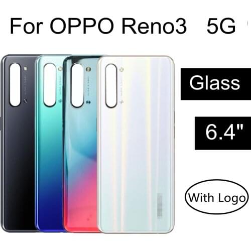 For OPPO Reno3 5G Battery Back Rear Cover Door Housing Battery Back Cover Replacement