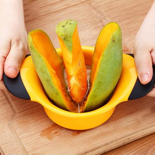 1pcs Mango Splitter Slicer Fruit Cutter Pitter Craft Kitchen Tool Cutter Peach Fruit Splitter Large Mango Cutter Pit Remover