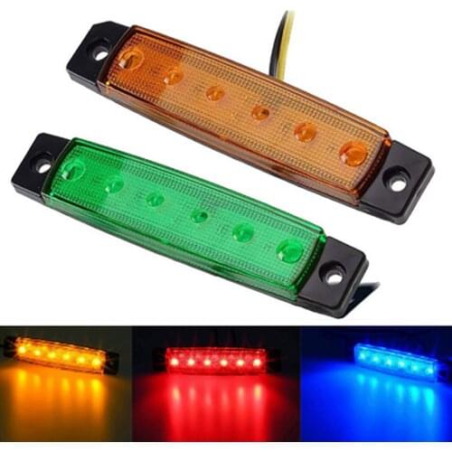 1pcs 12V LED Car Bus Truck Trailer Lorry Side Marker Indicator Light Side Lamp Trailer Rear Tail Stop Turn Light