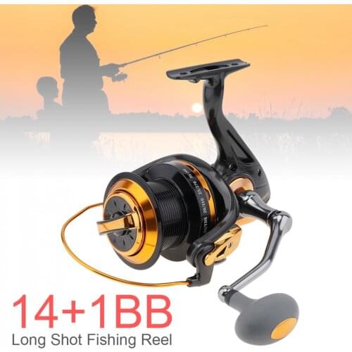 10000 Series 14+1 Ball Bearings 4.6:1 Full Metal Spool Jigging Trolling Long Shot Casting Saltwater Surf Spinning Big Sea Fishi