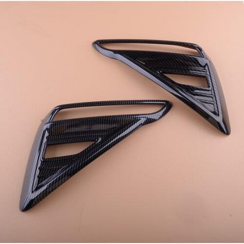 2pcs Car Rear Fog Light Lamp Cover Trim Fit for Kia Forte K3 Cerato 2019 2020 Carbon Fiber Style ABS