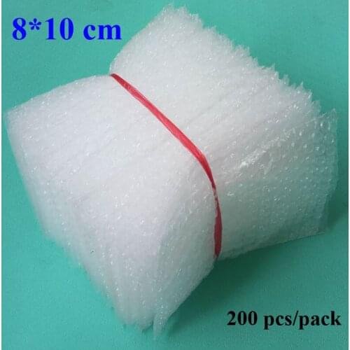 8*10cm 200Pcs 10mm Cushioning Bubble Bags Bubble Protective Wrap Bolsa Burbuja Packaging Foam Packing Verpackungen Schaum