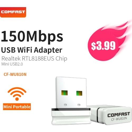 COMFAST Wifi Adapter 150mbps Mini Access Points Wireless Wifi Network Card Usb Antenna Dongle Windows XP 7 8 10 Mac OS CF-WU810N