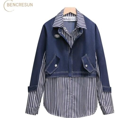 Блузки в полоску Bencresun China At AliExpress