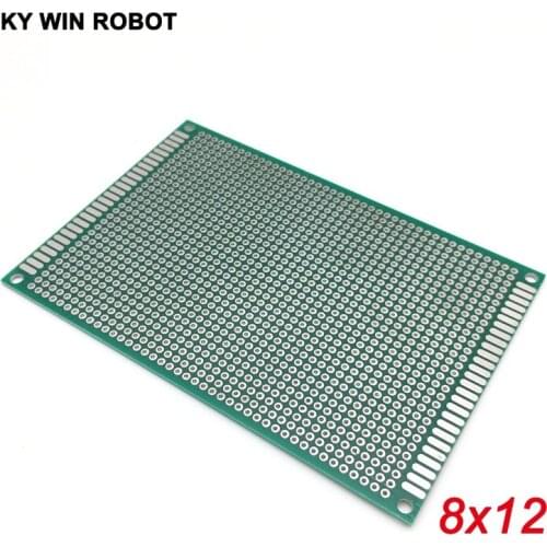 Free shipping 1pcs 8x12cm single Side Prototype PCB Universal Printed Circuit Board