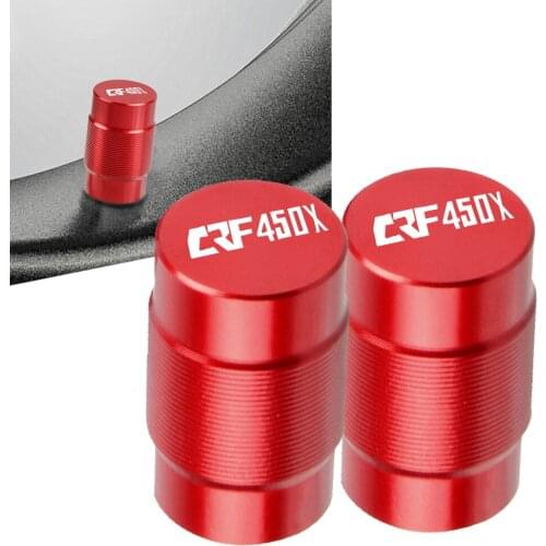For HONDA CRF450X CRF 450X CRF450 X 2005-2018 Universal CNC Dirt Pit Bike Accessories Vehicle Wheel Tire Valve Stem Caps Covers