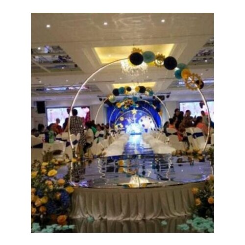 Background decoration of wedding arch rack Cherry blossom arch circular flower gate rack wedding decoration props