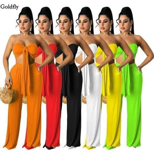 Summer Bra Slacks Two Piece Set Street Beach Outfit Summer Solid Color Sexy 2 Piece Crochet Set Tops Pants Tracksuit Clothes