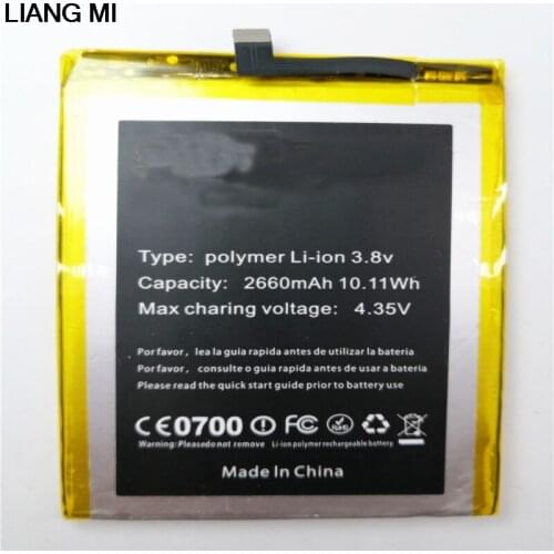 2660mAh 10.11Wh Li-ion polymer cell phone Battery For DOOGEE F5 with tools