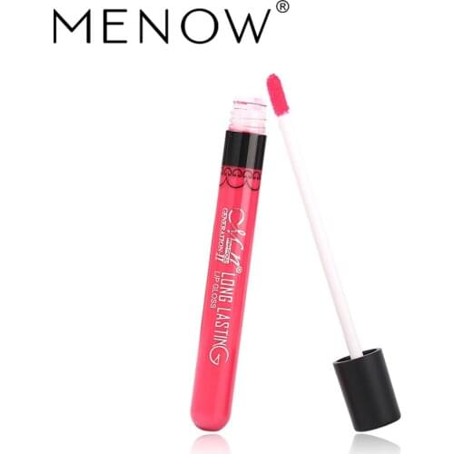 MENOW Minoone 38 Color L11008 Non-glass Fog Long-lasting Liquid Lip Gloss Foreign Trade Hot Sale Lipstick Makeup Cosmetic