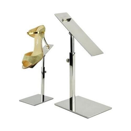 Multifunction sandals display stand women high heels display rack Rotatable stainess steel men leather shoe display holder 10pcs