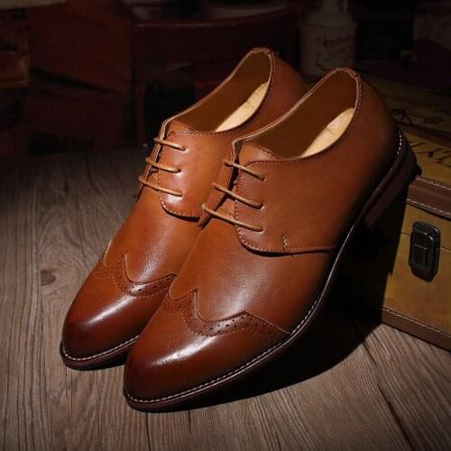 2021 new mens shoes fashion mens shoes Brock breathable youth lace mens list lightweight wear-resistant Business Casual