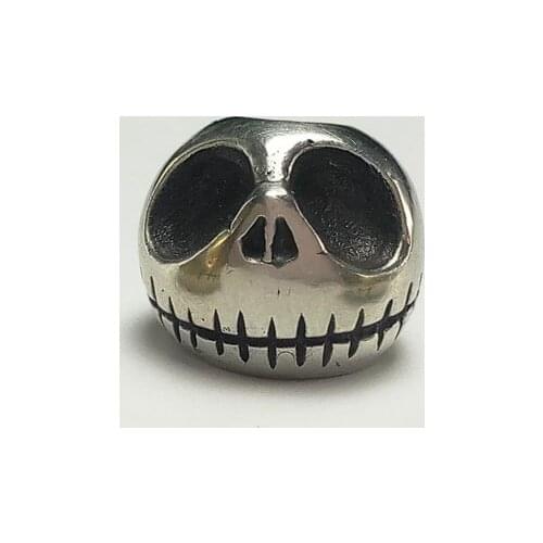 New Arrival Original Handmade White Brass Halloween Pumpkin DIY Knife Beads EDC Umbrella Rope Keychain Flashlight Tool Pendant