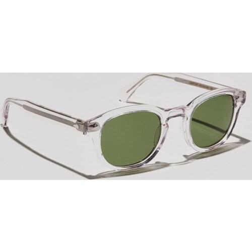 Johnny Depp Polarized Sunglasses Men Handmade Acetate Sun Glasses Women Round Luxury Brand Optical UV400 Glasses Frame Eyewear