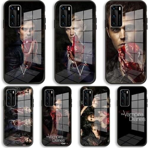 Vampires from vampire diaries Cases Soft Glass For Samsung S20 S11 S10 S9 S8 Plus lite 10e Fe 5G TPU Balck Cover