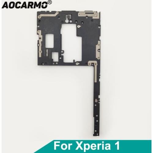 Aocarmo For Sony Xperia 1 / XZ4 J9110 X1 Back Middle Frame Motherboard Holder Cover Rear Plate Antenna Replacement