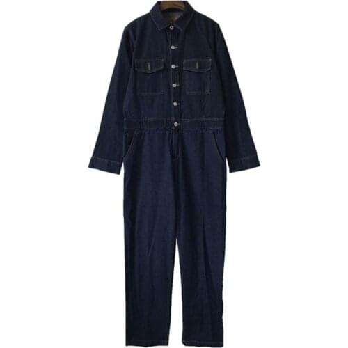 2020 Spring autumn safari style Denim Overalls Casual Jumpsuit Jumpsuits Playsuit Overalls women