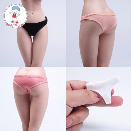 4 Colors 1/6 Scale Fmeale Underwear Pants Pink White Black For 12 Inches KUMIK Phicen Jiaodol Action Figure Dolls