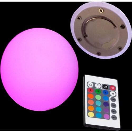 2019 D20cm D7.88inch LED Ball Luminous Night Light 16 Color Changing Led Sphere Ball for Christmas Decoration 1pc
