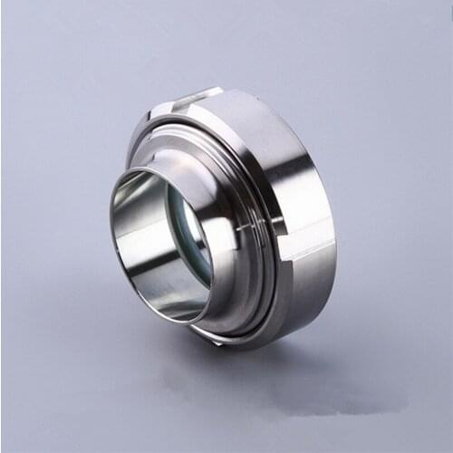 108mm SS304 Stainless Steel Sanitary SMS Weld On Socket Union Set Pipe Fitting For Food Industries