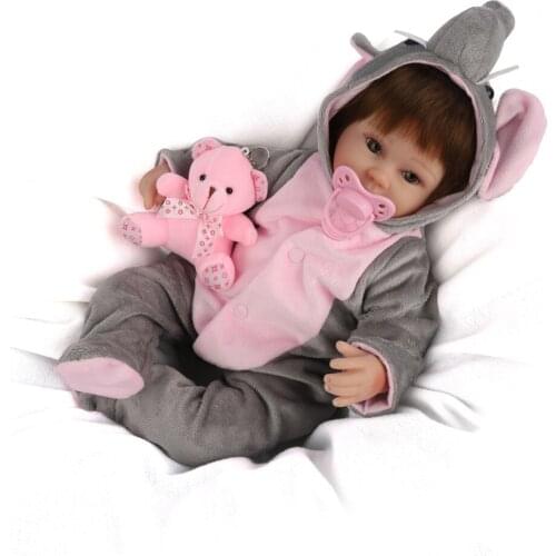 16 inch 40cm Silicone Reborn Baby Doll Alive Lifelike real Bebe alive Dolls realista Bebe Reborn bonecas Girl Toys gift