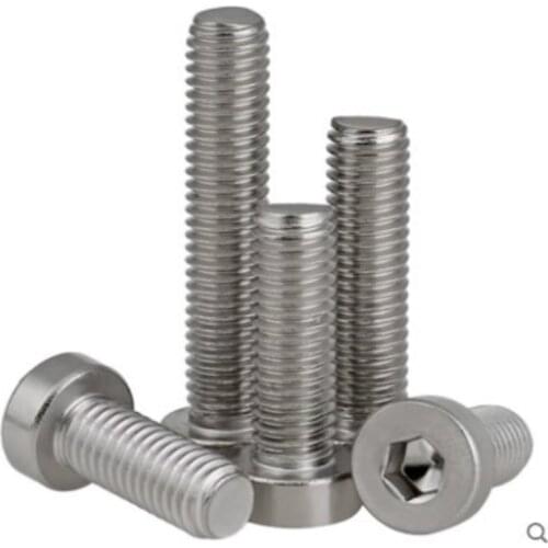 2-50pcs M3 M4 M5 M6 M8 304 A2-70 Stainless Steel Din7984 Hex Hexagon Socket Thin Low Short Profile Head Allen Cap Screw Bolt