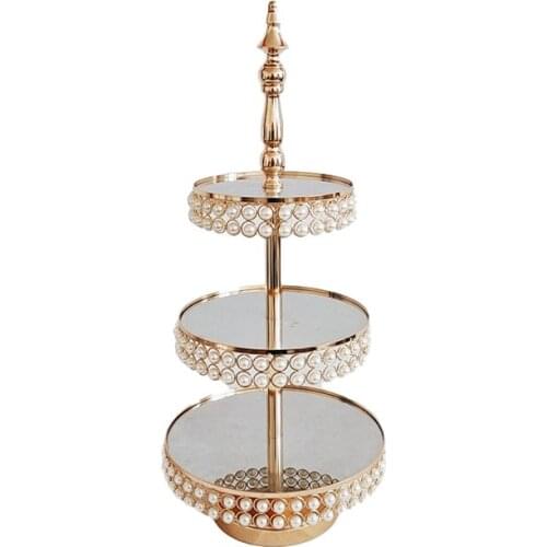 2 & 3 tiers cupcake stand silver gold color Dessert table decor cold food tea rest table