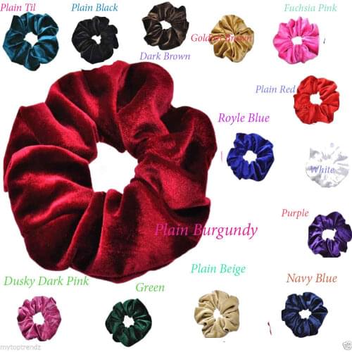 Velvet Hair Scrunchie Hairband Ring Ponytails Holder Donut Hair Rubber Band Hair Accessories VH-06