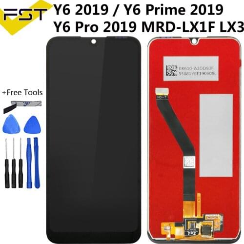 For HUAWEI Y6 2019 LCD Display+Touch Screen Digitizer Replacement For Huawei Y6 Pro 2019 Y6 Prime 2019 LCD Screen MRD-LX1f LX3