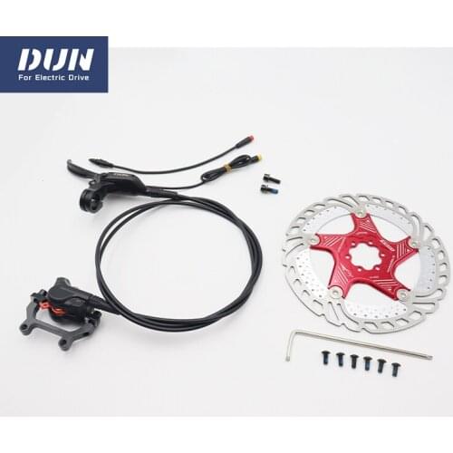 Good Quality E-Brake Hydraulic Disc Brake Left Rear Black Bicycle Calipers 203mm Plate Kits for Electric Bike