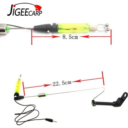 JIGEECARP 10PCS Carp Fishing Bite Alarm Hanger Swinger Tackle Signal Tool Fishing Alarm Hanger Swinger LED Illuminated Indicator