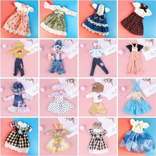 Doll Toy For Children Toys Newest Fashion Doll Casual Suit Doll Clothes Dress 1 Set 12 Inch 30cm Doll Clothes Princess