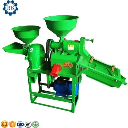 Rice Paddy Shaking Destoner Rice Milling Polishing Machine Rice Flour Crushing Grinder Machine 3 in 1 Rice Mill Destoner Machine
