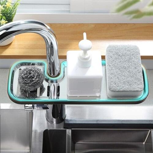 Stainless Steel Faucet Rack Kitchen Supplies Artifact Sink Storage Rack Sink Sink Rag Drain Basket Small And Large Dropshipping