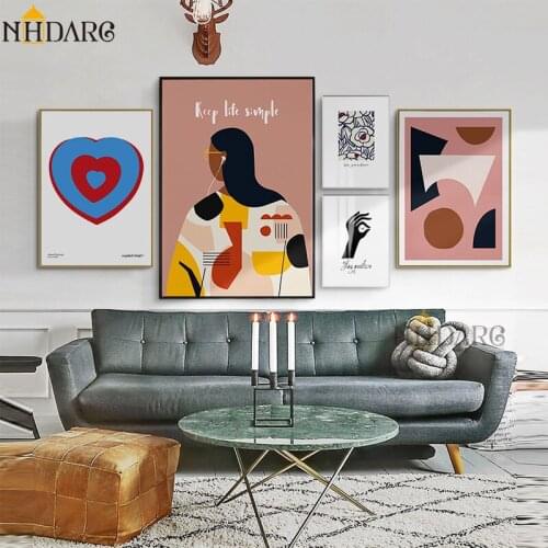 NHDARC Inspirational Illustration Poster of Life Canvas Print Painting Art Wall Pictures for Sofa Background Home Decor