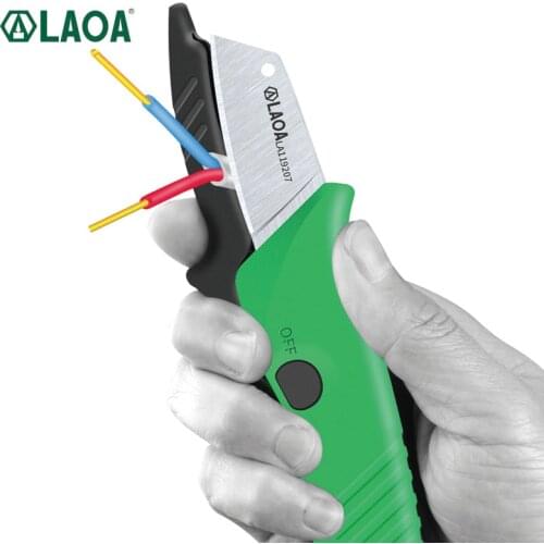 LAOA Stainless Electrician Knife Professional Pneutronic Knife Made in Taiwan Wire Cutter Wire Stripping Tools