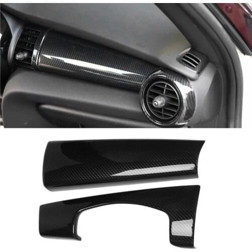 Carbon Fiber Car Dashboard Trim Console Panel Cover for MINI Cooper F55 F56 One 3 Doors 2014-2021