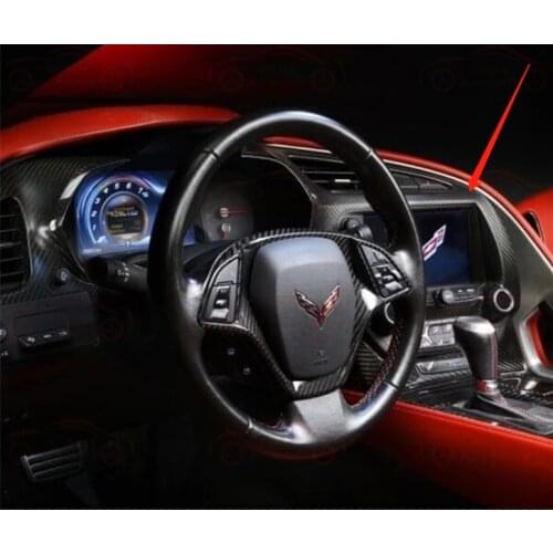 Suitable for Corvette C7 carbon fiber interior decoration, chip, central control instrument case, instrument cover body kit, aut