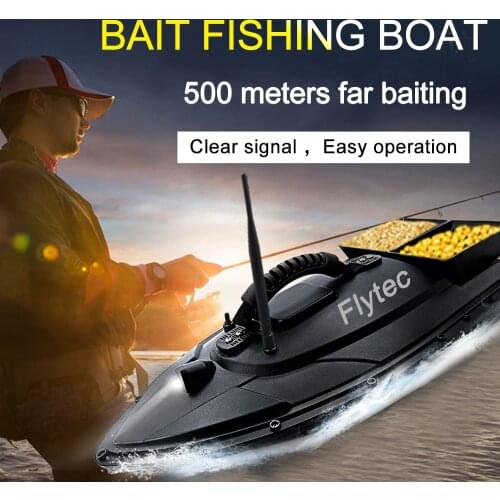 Flytec V500 RC Bait Boat Fish Finder 1.5kg Loading 500M Remote Control Double Motor Night Light RC Boat VS 2011-5 Bait Boat