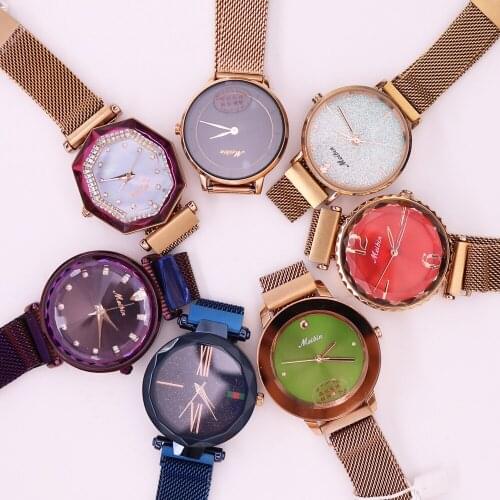 SALE!! Discount Special Deal Miyota Quartz Mov't Womens Watch Stainless Steel Magnetic Buckle Hours Girls Gift No Box