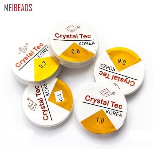 MEIBEADS 20 Meters 0.4/1mm Spool of Crystal Clear Stretch Elastic Beading Wire/Cord/String/Thread UF5531