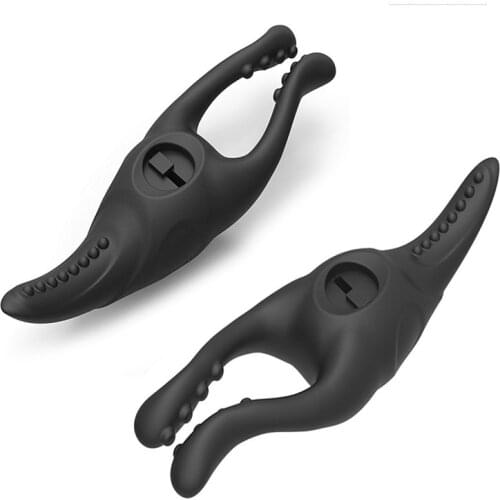 Sex Shop Silicone Nipple Clamps Vibrator Sex Toys For Woman Nipple Breast Massage Labia Stimulation Vibrator G Spot Erotic Toys