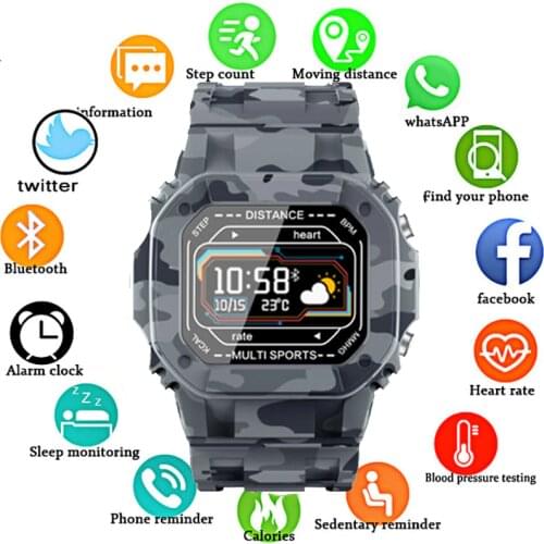 New Smart Watch Always-on Screen Men Women Kids Sport Watches for Ios Android Phone Heart Rate Blood Pressure Digital Smartwatch