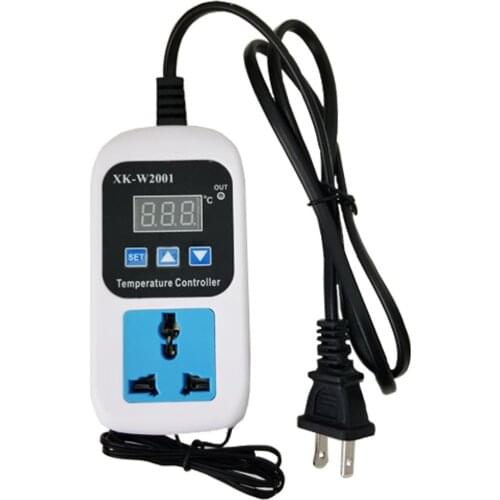 SMY-W2001 Digital socket Thermostat Regulator Temperature Controller Microcomputer Socket Outlet -50~110C NTC Sensor AC 110-220