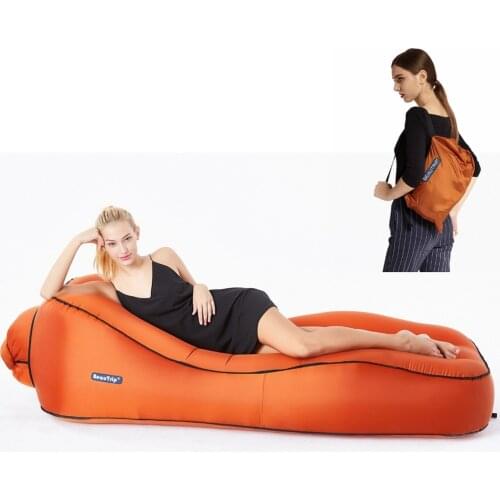 Air Lounger Inflatable Lounge Sofa Bed Lazy Sleeping Beds Camping Beach Hangout Couch Waterproof Mattress Water Floats