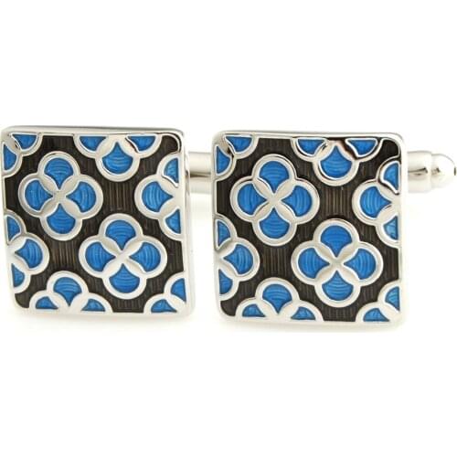 YH-2176 Fashion Multi Color Enamel Cufflinks for Men-Factory Direct Selling