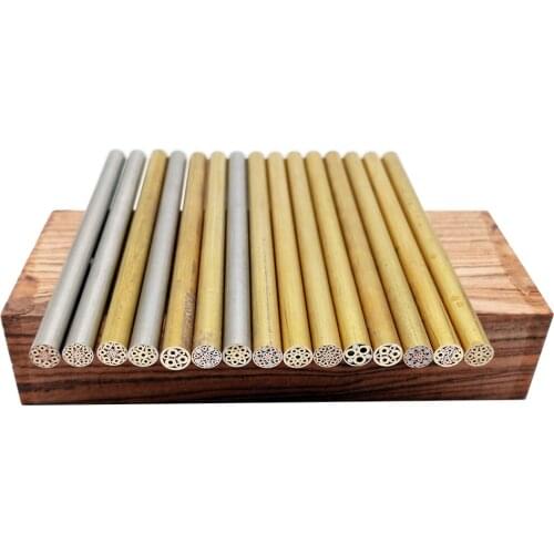 1x6mm Dia. Mosaic Pin Rivet Steel Brass Tube Tool Knife Making Decoration Material 90mm